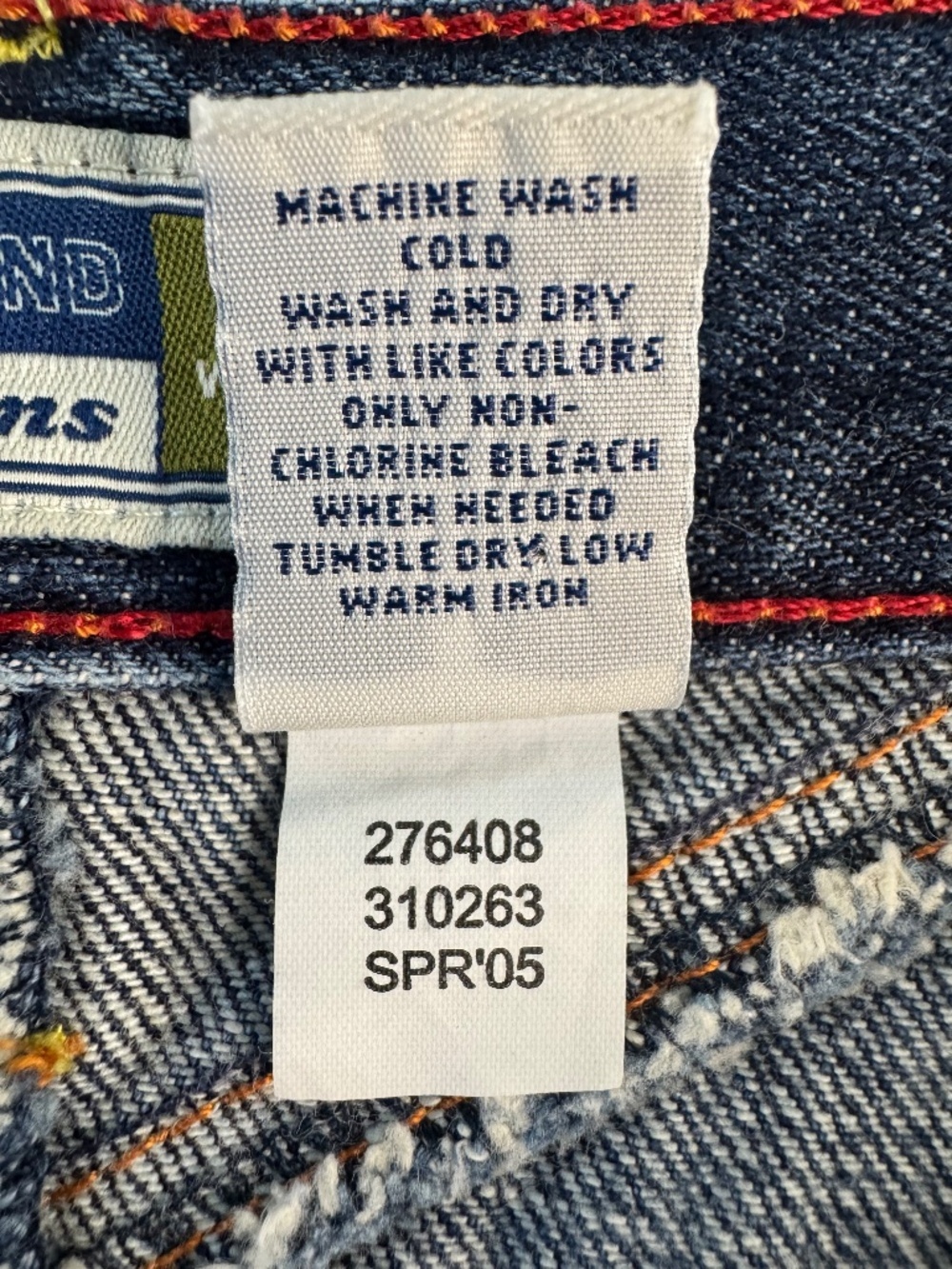 Vintage Old Navy Low Waist Denim Mini Skirt Size 8 - Picture 7 of 7